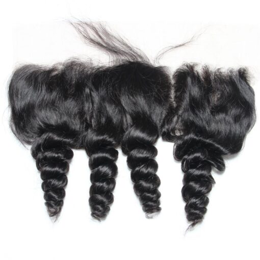 Loose Wave Bundles with Frontal Virgin Hair Soft Curls Full