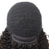 Afro Kinky Curly Wig with Bangs Human Hair Natural Volume