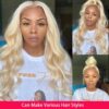 Blonde Body Wave Wig Human Hair Soft Waves Natural Look