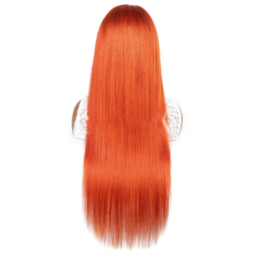 Ginger Lace Front Wig Human Hair Bold Color Natural Look