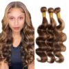 Honey Brown Hair Bundles with Highlights Soft Natural Look