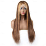 Honey Blonde Wig with Highlights Straight