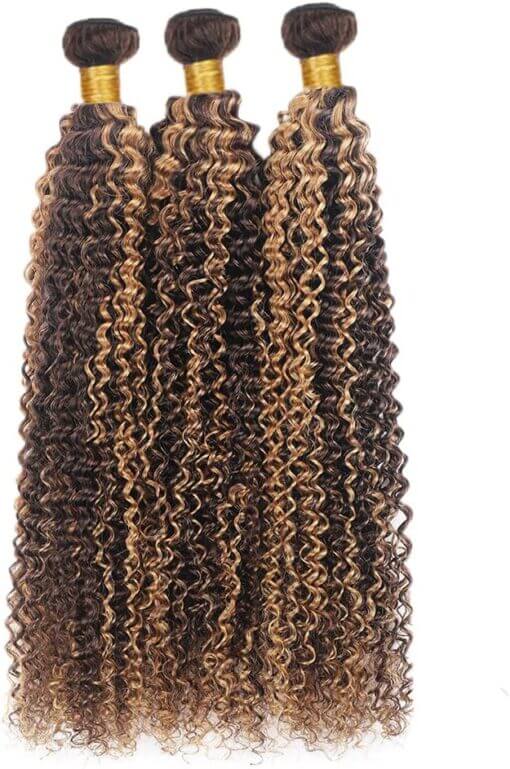 Honey Blonde Curly Bundles Virgin Hair Soft Curls Radiant