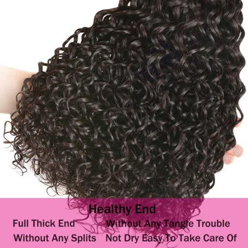 Water Wave Human Hair Bundles Soft Curls Natural Shine