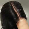 2x6 Lace Closure Straight Human Hair Wig Sleek Look Natural