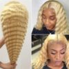 Blonde Deep Wave Wig 13x4 Lace Human Hair Voluminous