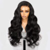 7x6 Lace Front Body Wave Wig Soft Black Everyday Glam