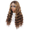 Loose Deep Wave Wig 4x4 Lace Closure Curls Natural Look
