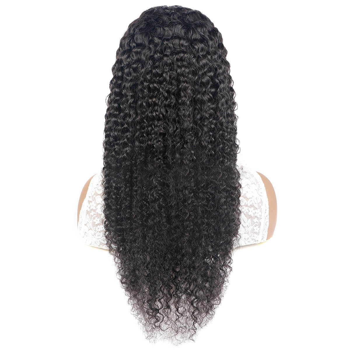 Afro Kinky Curly Wig with Bangs Human Hair Natural Volume