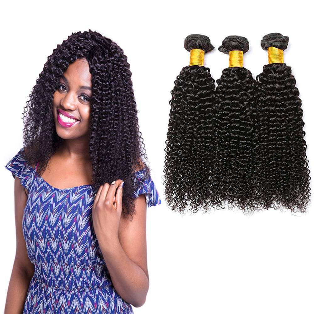 Kinky Curly Bundles Human Hair Natural Texture Full Volume