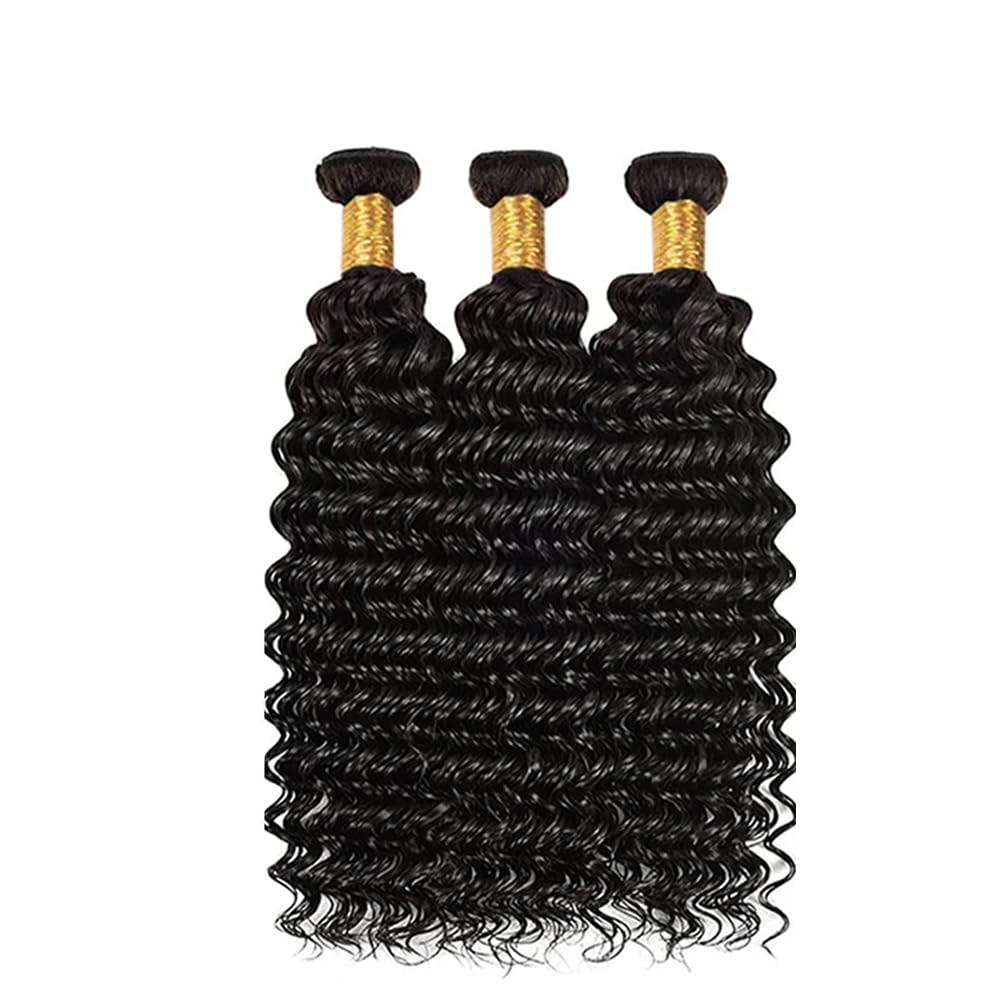 Deep Wave Human Hair Bundles Defined Curls Full Volume
