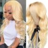 Long Blonde Wavy Wig 13x6 Lace Front Body Wave Human Hair