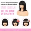 Black Bob with Fringe Wig Sleek Stylish Easy-to-Wear Look