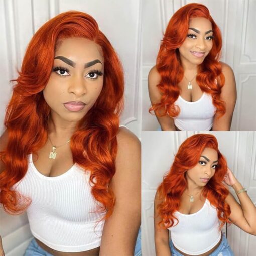 Ginger Body Wave Wig Human Hair for Soft Bouncy Volume