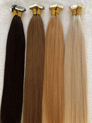 Blonde Tape In Skin Weft Extensions Bulk Human Hair