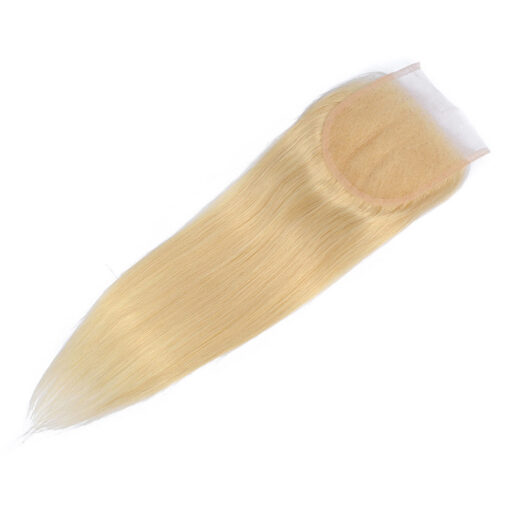 Blonde 4x4 Lace Closure Human Hair Natural Finish Seamless