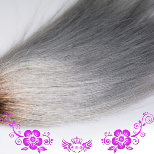 Grey Weave Hair Bundles Body Wave Texture Soft Natural Shine