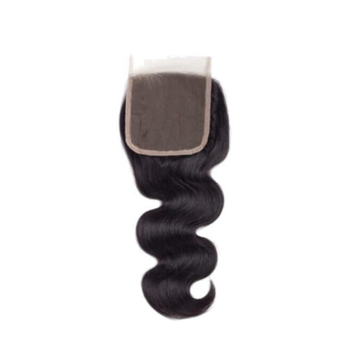 2x6 Lace Closure Black Natural Finish Slim Parting Closure