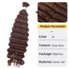 Bulk Human Hair for Braiding Deep Wave Texture Soft and Full