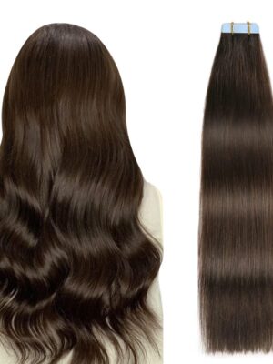 Tape In Hair Extensions Remy Human Hair Seamless Length Volume Solid Color