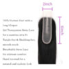2x6 Lace Closure Black Natural Finish Slim Parting Closure