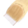 Blonde 4x4 Lace Closure Human Hair Natural Finish Seamless