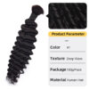 Bulk Human Hair for Braiding Deep Wave Texture Soft and Full