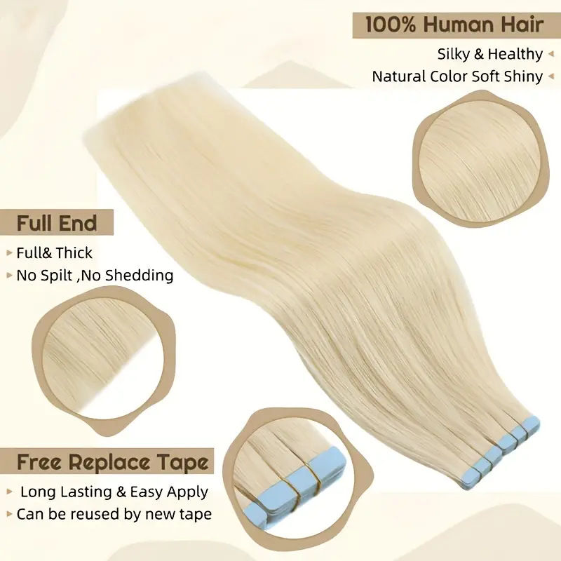 Tape In Extensions Human Hair for Seamless Natural Style