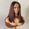 Straight Bob Dark Brown Wig Sleek Natural Look Style