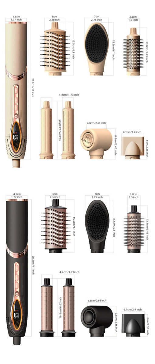 Multifunctional 7-in-1 Pressing Comb Hair Styling Tool