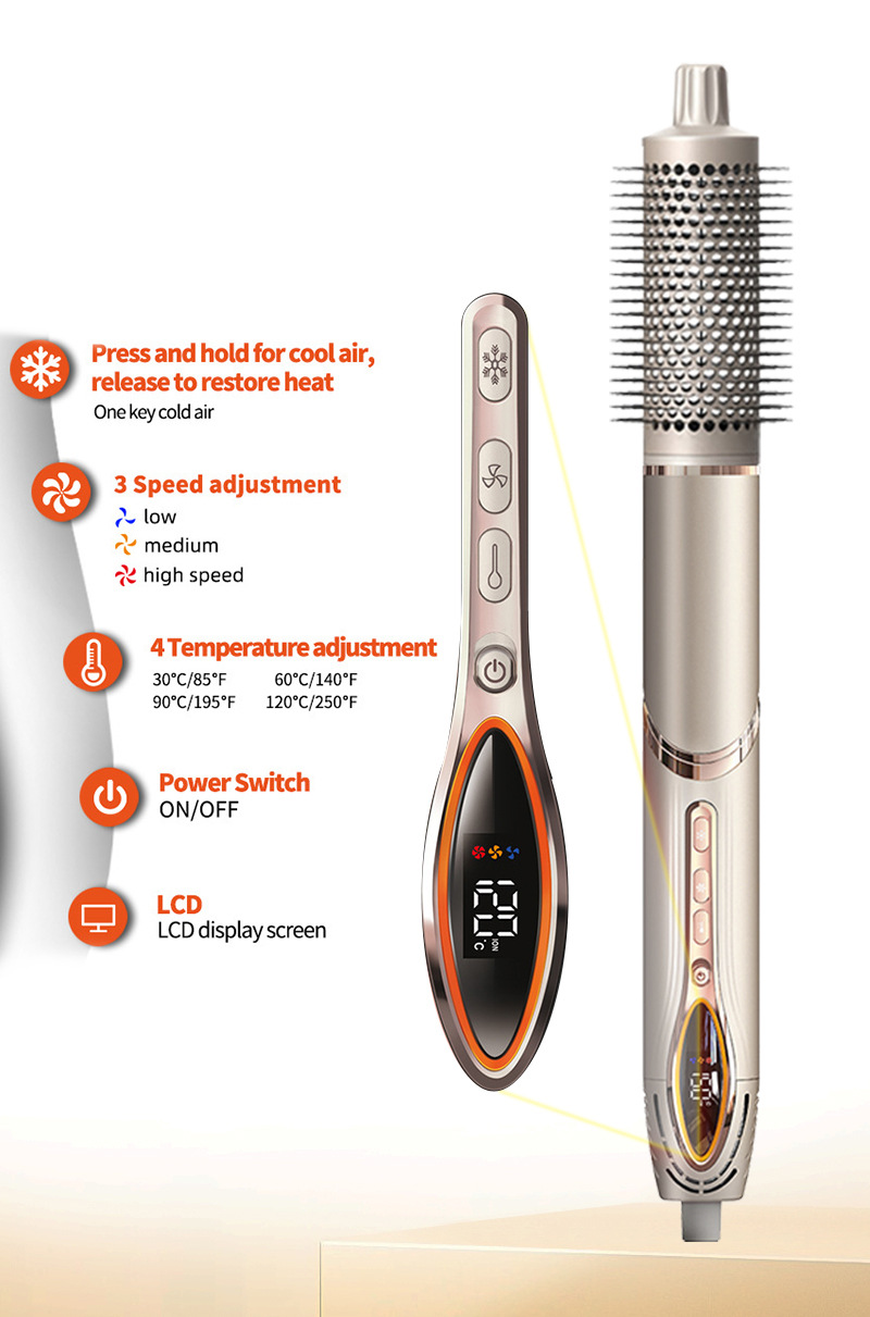 Multifunctional 7-in-1 Pressing Comb Hair Styling Tool