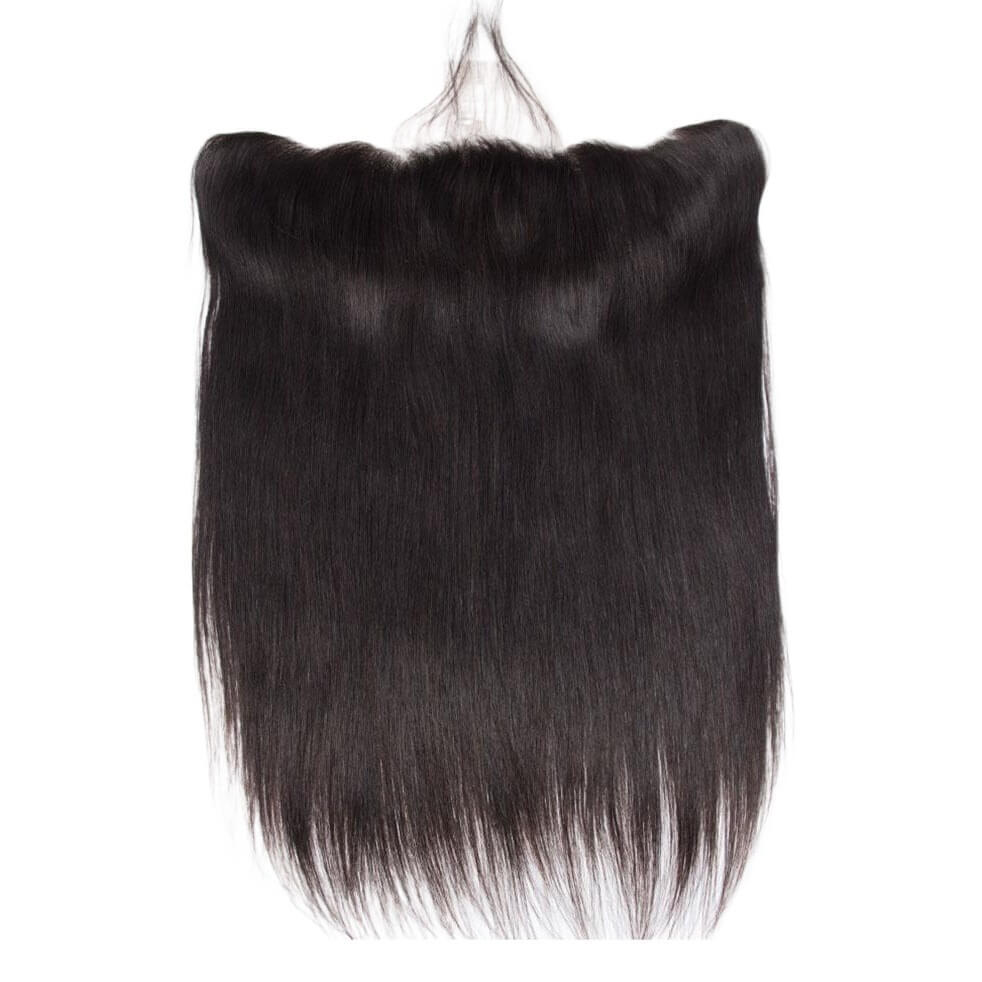 13x4 Lace Frontal Wig Straight Human Hair Sleek Natural Look