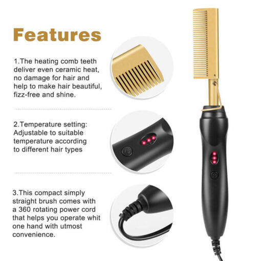 Hot Tools Flat Iron Pressing comb Heat Hair Accessories