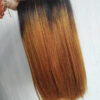 Black and Ginger Ombre Hair Bundles Double Drawn Vibrant