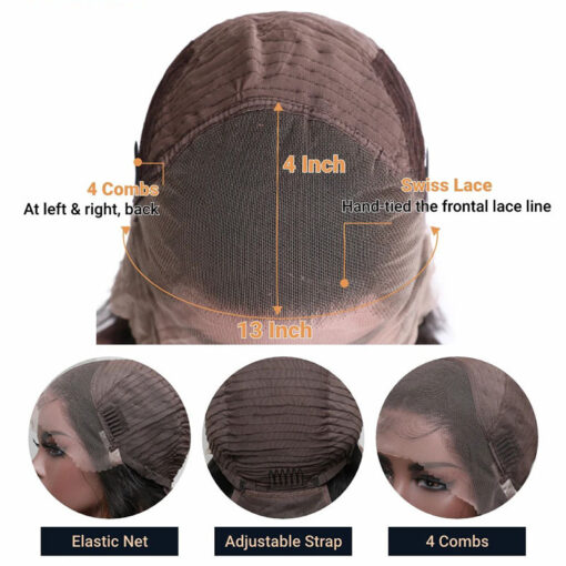 Straight Bob Dark Brown Wig Sleek Natural Look Style