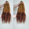 Blonde and Ginger Ombre Hair Water Wave Bundles Bold Color