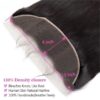 13x4 Lace Frontal Wig Straight Human Hair Sleek Natural Look