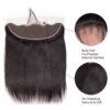 13x4 Lace Frontal Wig Straight Human Hair Sleek Natural Look