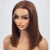 Straight Bob Dark Brown Wig Sleek Natural Look Style