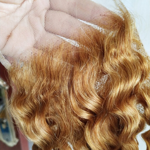 Blonde and Ginger Ombre Hair Water Wave Bundles Bold Color