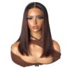 Straight Bob Dark Brown Wig Sleek Natural Look Style