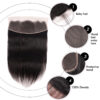 13x4 Lace Frontal Wig Straight Human Hair Sleek Natural Look