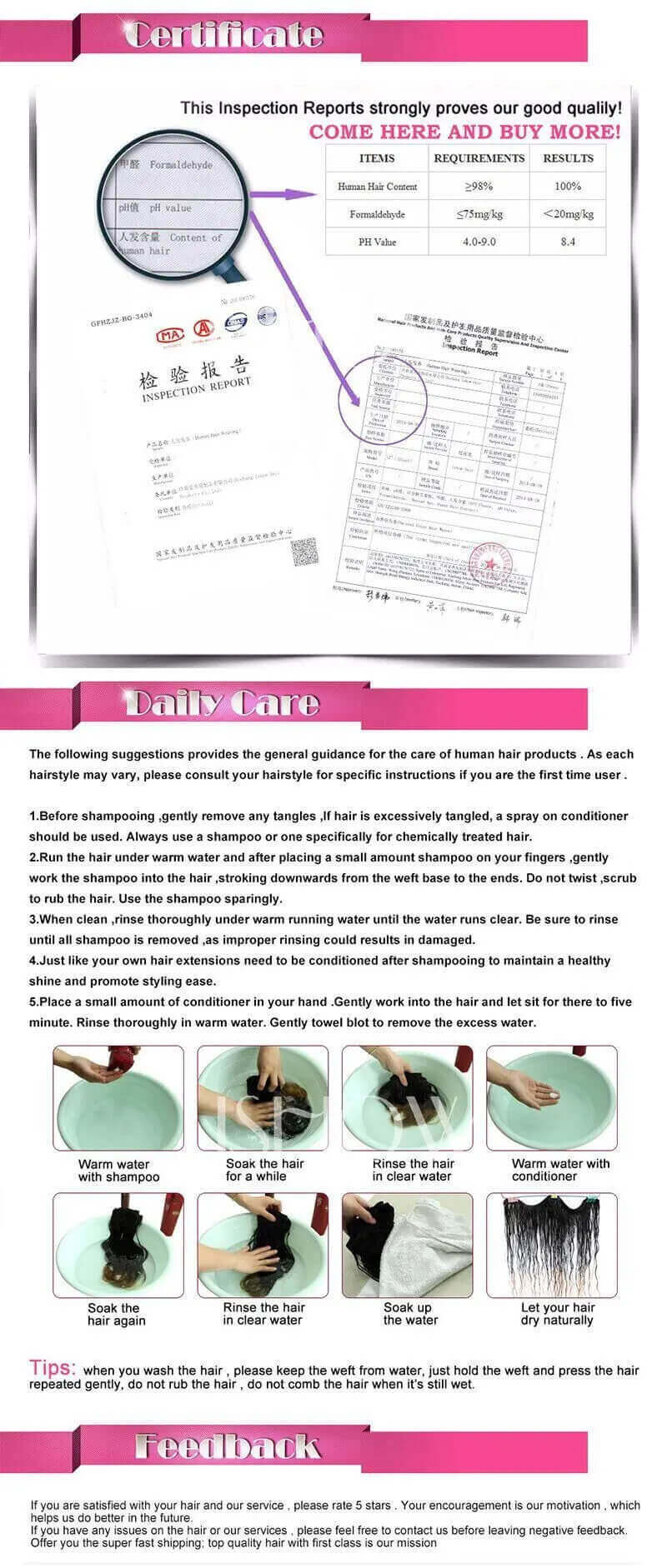Wig Daily Care