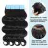 Body Wave Tape In Hair Extensions Human Hair Natural Waves