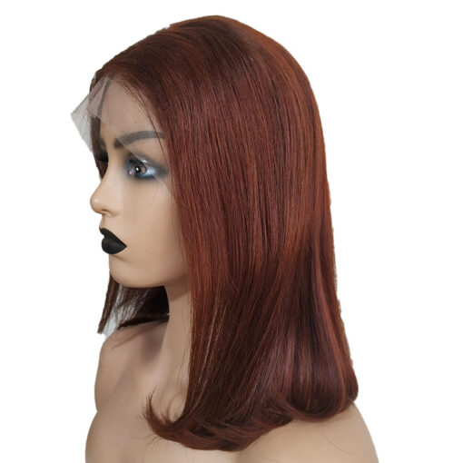 brown straight bob wig