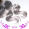 Grey Weave Hair Bundles Body Wave Texture Soft Natural Shine
