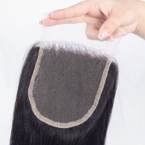 7x7 Lace Closure HD Virgin Hair Straight Full Natural Look