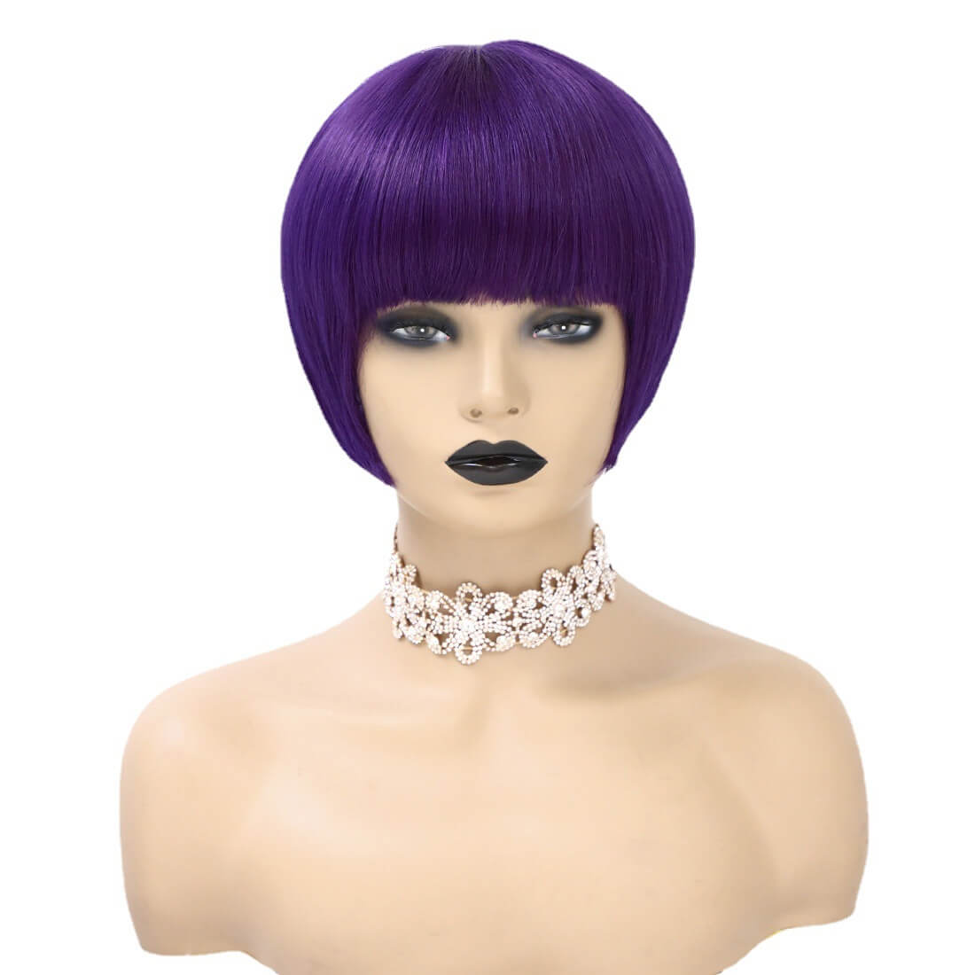 Mushroom Bowl Cut wig with Bangs