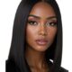 Black Bob Wigs Lace Front Human Hair Sleek Natural Look