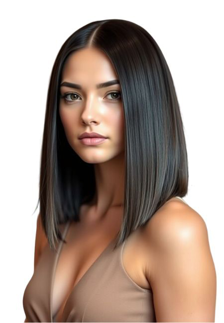 Achieve effortless elegance with this sleek black bob wig, crafted from 100% human hair and designed with a 2x6 lace closure.